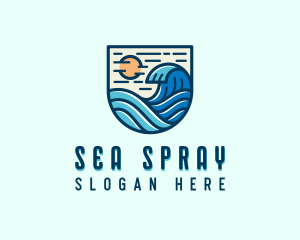 Tide Ocean Waves logo design