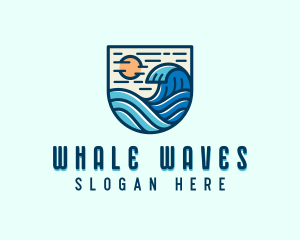 Tide Ocean Waves logo design