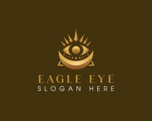 Moon Eye Horus logo design