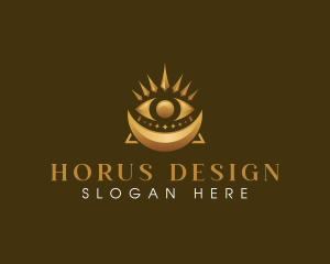 Moon Eye Horus logo design