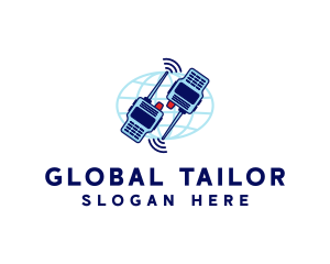 Global Radio Communication logo design