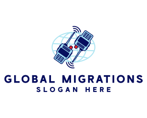 Global Radio Communication logo design