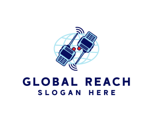 Global Radio Communication logo design