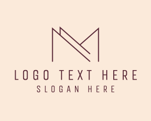 E Commerce - Modern Luxury Letter M logo design