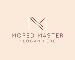 Modern Luxury Letter M logo design