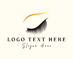 Eyelash - Feminine Eyelash Eyebrow logo design