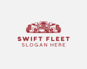 Trailer Truck Fleet logo design