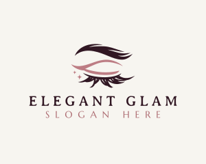 Glamorous - Beauty Eyelash Cosmetics logo design
