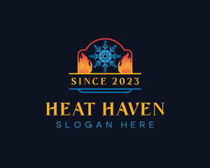 Cooling Thermal Heating logo design