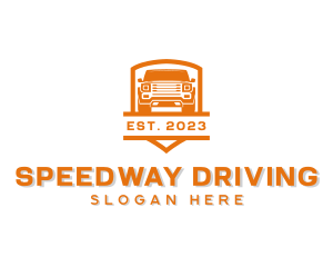 Driving - Off Road Driving Car logo design