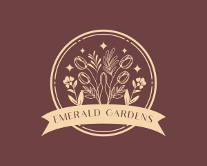 Botanical Flower Garden logo design