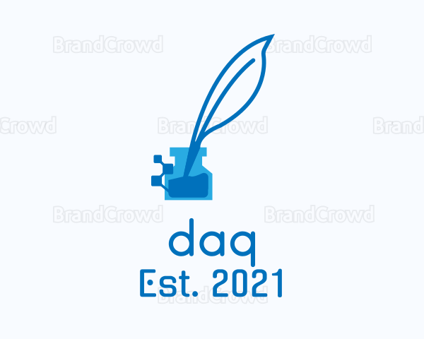 Digital Writing Quill Logo