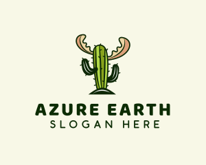 Cactus Moose Antler logo design