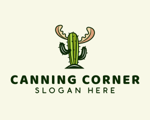 Cactus Moose Antler logo design