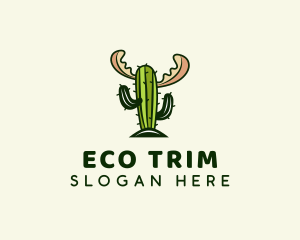 Cactus Moose Antler logo design