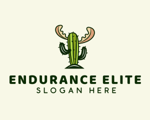 Cactus Moose Antler logo design