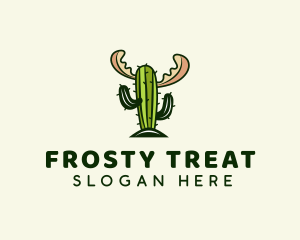 Cactus Moose Antler logo design