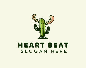 Cactus Moose Antler logo design