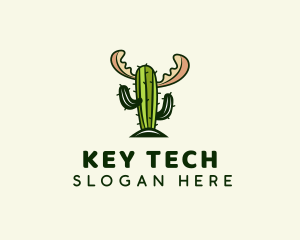 Cactus Moose Antler logo design