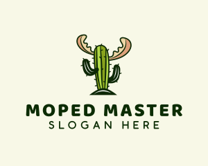 Cactus Moose Antler logo design