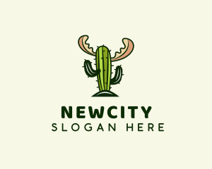 Cactus Moose Antler logo design