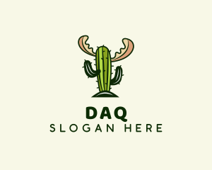 Cactus Moose Antler logo design