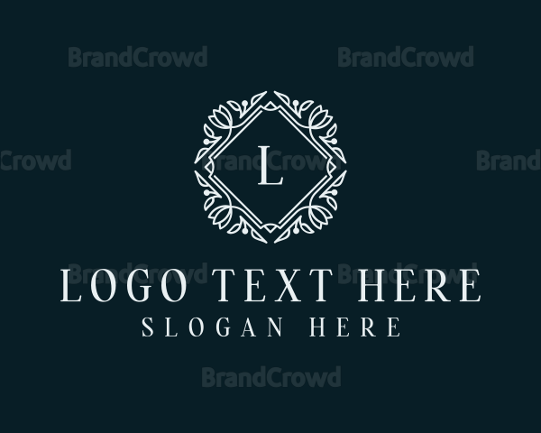 Organic Ornamental Wreath Logo