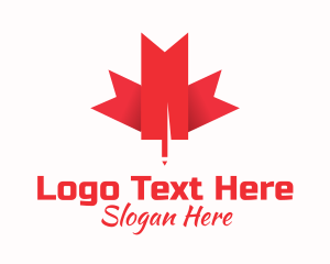 Nation - Canadian Maple Leaf logo design