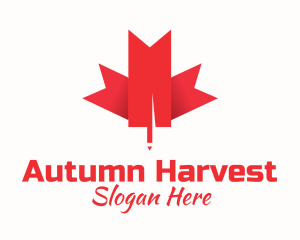 Canadian Maple Leaf  logo design