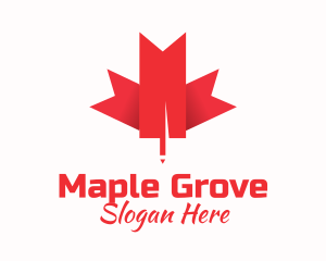 Canadian Maple Leaf  logo design