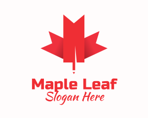 Canadian Maple Leaf  logo design