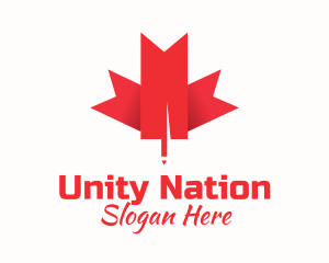 Canadian Maple Leaf  logo design