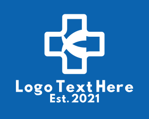 Medical School - White Medical Cross logo design