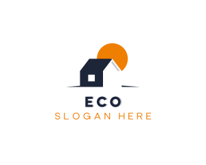 Real Estate Property Roofing Logo