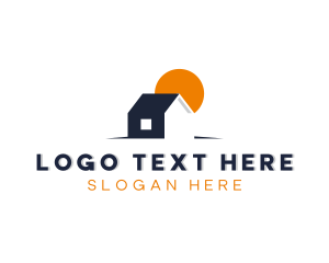 Roof - Real Estate Property Roofing logo design