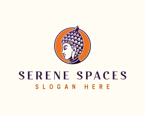 Serene - Buddha Spiritual Religion logo design