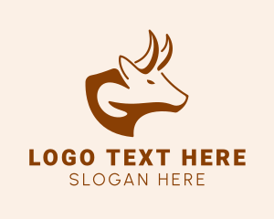 Bovine - Bull Cattle Farm logo design