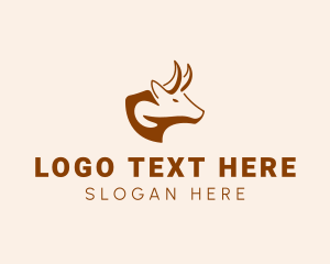 Cattle - Bull Cattle Farm logo design