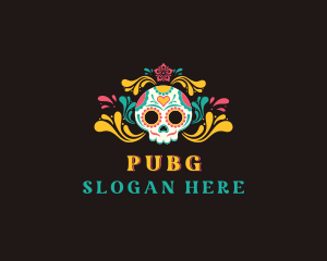 Muerte - Creative Skull Festival logo design