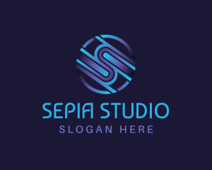 Multimedia Studio Letter S logo design