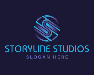 Multimedia Studio Letter S logo design