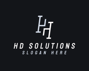 Industrial Letter H logo design