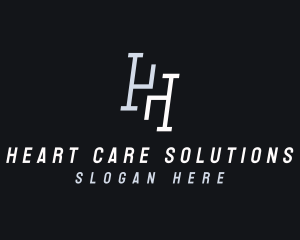 Industrial Letter H logo design