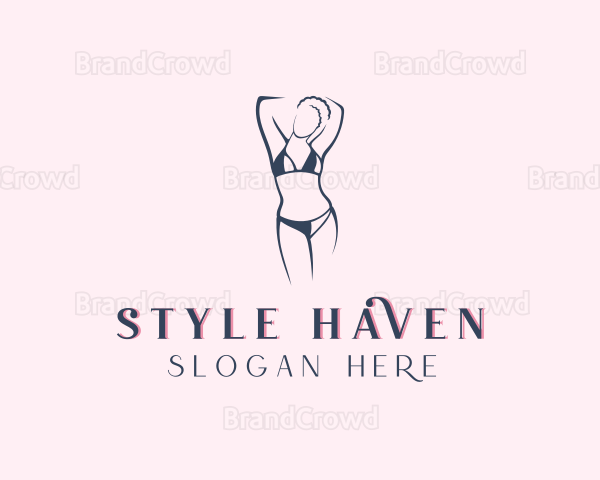 Lingerie Bikini Fashion Logo