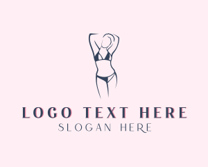 Beauty - Lingerie Bikini Fashion logo design