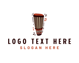 Tribal - Ashiko African Drums logo design