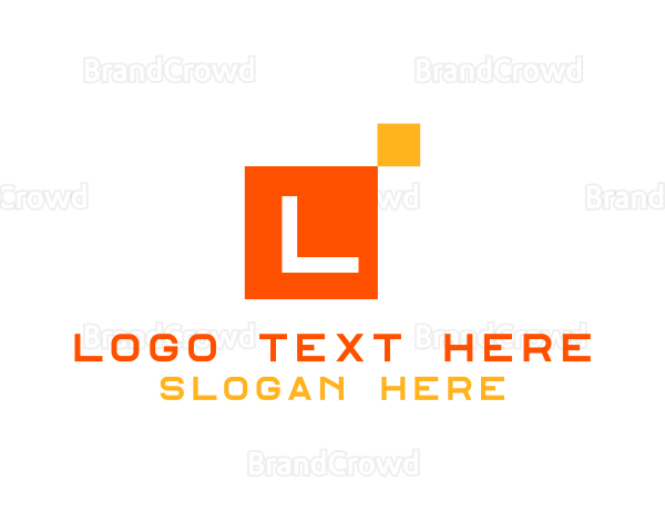 Modern Pixel Tile Logo