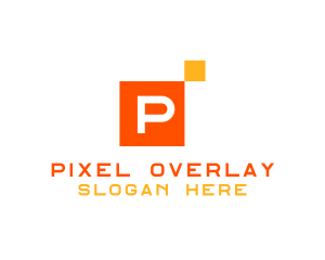 Modern Pixel Tile logo design