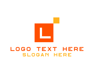 Home Depot - Modern Pixel Tile logo design
