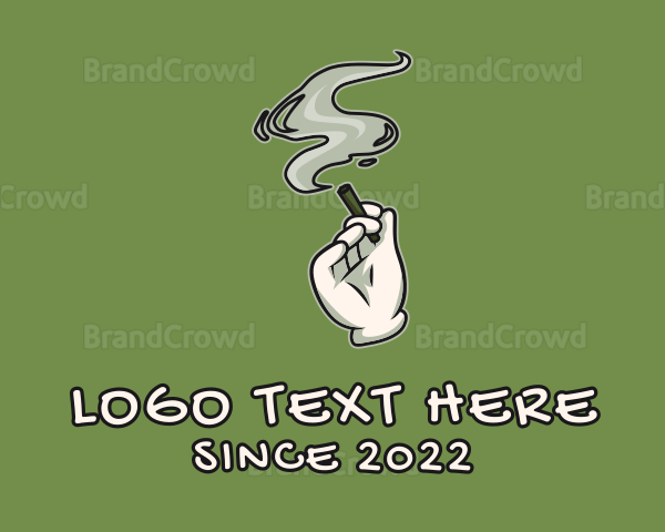 Weed Hand Smoker Logo